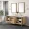 James Martin Vanities Laurent 72in Double Vanity, Light Natural Oak w/ 3 CM Arctic Fall Top 545-V72-LNO-3AF - alternate 7